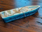Mud Pie Fishing Boat Cracker Appetizer Dish And Towel Set New. Fixed Price $19.95.
