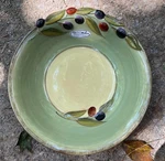 Oliva Italiana Stonelite Clay Art Hand Painted Decorative Pasta Serving Bowl. Fixed Price $22.46.