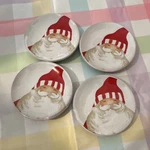 Mud Santa Face Ceramic Christmas Dipping Bowls Four-piece Set Holiday 2019. Fixed Price $11.65.