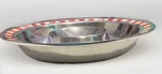 Mikasa Carnival Holiday 14 Chip Dip Snacks Platter Bowl Red White Aluminum. Fixed Price $29.99.