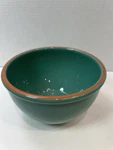 Mixing Bowl 7.5 Green Terracotta Rim Essential Home Salad Fruit Stoneware. Fixed Price $24.99.