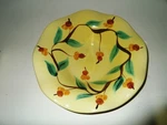 Southern Living Home Gail Pittman 10-1/2" Ruffled Bowl Acorn Yellow Green Nm. Fixed Price $12.89.