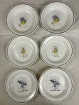 Set Of 6 Morton Salt Corelle Rim Soup Bowls When It Rains Pours 8.5" Corning. Fixed Price $69.95.