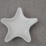 White Porcelain Starfish Dish Andrea By Sadek Seashell Trinket Home Coastal Deco. Fixed Price $25.00.