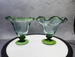 Gorgeous Vintage Murano Art Glass Handblown Fruit/dessert Cups/bowls. Fixed Price $79.00.