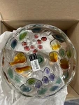 New Mikasa Glass Footed Garden Harvest Bon Dish. Fixed Price $25.99.