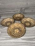 Temp-tations By Tara Old World Brown Cereal Soup Bowl 7.5" Set Of 4. Fixed Price $29.47.