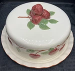 Franciscan Apple Large Covered Cake Plate 1665375. Fixed Price $150.00.