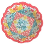 Four (4) Pioneer Woman Patchwork Medley 9" Diameter 44 Ounce Dinner Bowl. Fixed Price $33.92.