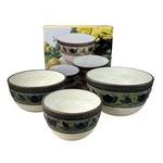 Mikasa Arabella KT430 Nesting Mixing Serving Bowl Set Nib. Fixed Price $122.50.
