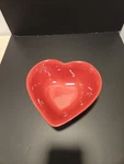 Longaberger Woven Traditions Paprika Heart Dish #3178440. Fixed Price $20.00.