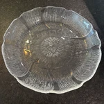 Arcoroc Fleur Tempered Glass Clear Soup/salad Plates 8" France New Old Stock. Fixed Price $9.00.
