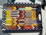 Missoni For Target 19.5"X14.5" Patchwork Serving Tray With Handles Euc. Fixed Price $99.99.