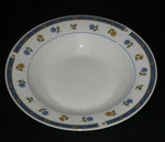 Anchor Hocking Savannah Soup Salad Bowl (s) Blue Yellow Flowers. Fixed Price $8.95.