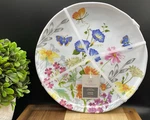 Rachel Ashwell The Farmhouse Melamine Butterfly Flower 11" Dinner Plate Set Of 4. Fixed Price $29.99.