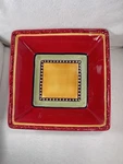 Tabletops Gallery Rumba 12 Square Serving Bowl Handpainted Southwestern. Fixed Price $32.00.