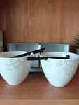 Torre And Tagus Noodle Bowl Set X2 With Chopsticks Ceramic New In Box. Fixed Price $31.29.