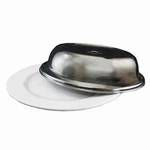 Holloware 11.25" Diameter Stainless Steel Plate Cover - Ea. Fixed Price $12.44.