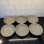 Royal Doulton Gordon Ramsay Taupe Maze 7" Soup Cereal Bowls Lot Set Of 6 Euc. Fixed Price $47.97.
