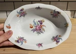 Pirkenhammer Czechoslovakia Floral 9 Serving Bowl Vintage Pristine Condition. Fixed Price $30.00.