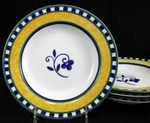 Mikasa Firenze Porcelain Group Of 4 Rim Soup Bowls SL110. Fixed Price $32.88.
