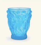 Lalique Vase Blue Frosted Crystal 'bacchantes' 14 Cm Mint W/box. Fixed Price $1300.00.