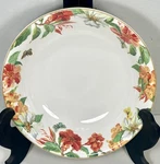 New 10" X 2 3/8" Spode "maui" Pasta Or Vegetable Serving Bowl Tropical Flowers. Fixed Price $23.38.
