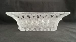 Lalique Crystal Coupe Roses 9 5/8" Square Bowl. Fixed Price $215.00.