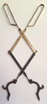 Vintage 32" Scissor Fireplace Hearth Tongs Log Grabber. Fixed Price $65.00.