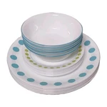 Corelle South Beach Dinnerware Set Of 21 Pcs 8 Dinner, Bread Plates, 5 Bowls. Fixed Price $109.94.