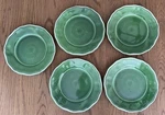 Le Cadeaux Green Melamine Salad Dessert Plates Set Of 5. Fixed Price $21.99.