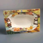The Pair Publix Serving Bowl Thanksgiving Dish Pilgrims 102478 Boxed. Fixed Price $45.00.