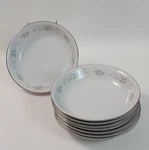 Corsage 481 By Carlion Japan Floral Print Ceramic Round Soup Bowls 7.5" Wide. Fixed Price $15.99.