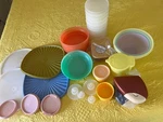 You Choose! Nos & Used Tupperware Snack Cups / Hamburger Patty Storage Etc!. Fixed Price $10.00.