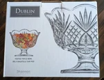 Shannon By Godinger Dublin Collection Centerpiece Glass Bowl Footed Trifle. Fixed Price $25.00.