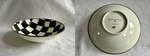 Mackenzie Childs Courtly Check Enamel Gourmand Coupe Serving Bowl New M23-AP. Fixed Price $68.00.