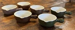 6 Vintage Hall Baking Dishes Bowls Handled Onion Soup Chili Green & Brown. Fixed Price $24.99.