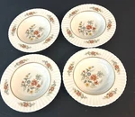 Lenox China Temple Blossom Rimmed Fruit Dessert Bowl 6 1/2" Wide Set Of 4. Fixed Price $119.99.