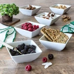 Better Homes & Gardens White Porcelain Square Bowls Set Of 2. Fixed Price $25.00.