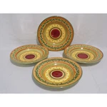 Pier 1 "etrusco" Soup Salad Pasta Bowls Hand Painted Italy 9.5" Tuscan Set Of 4. Fixed Price $35.00.