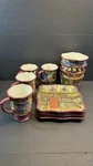 Tuscan Bistro Dinnerware Set 12PC Plates Bowls Mugs Mcrostie. Fixed Price $74.99.