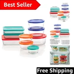 High-quality Glass Storage Containers Set Microwave & Dishwasher Safe, 9-PACK. Fixed Price $64.59.