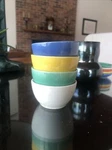 Rare Stangl 4 Americana 2000 Called Individual Sugar Bowls The Book. Fixed Price $75.00.