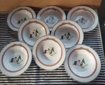 Anchor Dinnerware Holiday Memories Cereal Soup Bowls 7 1/8" C9400/115 Set Of. Fixed Price $39.95.