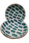 Wild Sage Lia Teal 7 5/8" Bowls Excellent Condition (B2-C8). Fixed Price $20.00.