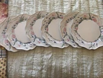 Juliska Country Estate Seaside Dinner Plates Set Of 6 Blue Coastal Pattern, Ex. Fixed Price $88.00.