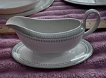 Royal Doulton Berkshire Tc 1021 Gravy Boat W/ Attached Under Plate. Fixed Price $25.00.