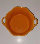 Vintage Classic Bia Ceramic Double Handle French Souffle/casserole Bowl Orange. Fixed Price $10.99.