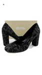 Women's Michael Kors Jamie Pump Studded Block Heel Floral Print Black Size 9M. Fixed Price $69.95.