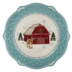 The Pioneer Woman Christmas Cheerful Rose Rimmed Bowl 9.25 Novelty Icons. Fixed Price $12.75.